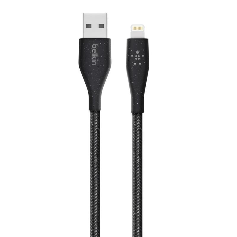 Belkin DuraTek Plus Lightning to USB-A Cable 3m Black with Strap, , large image number 1