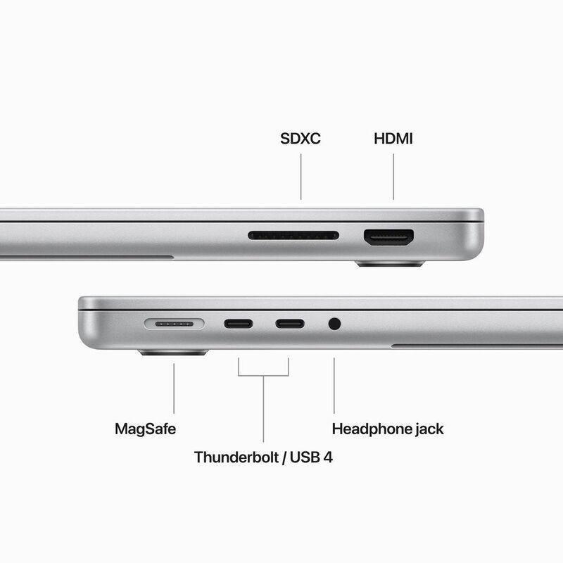 Apple 14-inch MacBook Pro M3 chip with 8-core CPU and 10-core GPU / 8GB / 512GB SSD (English) - Silver, , large image number 5