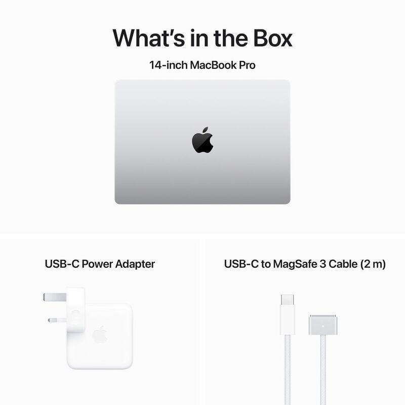 Apple 14-inch MacBook Pro M3 chip with 8-core CPU and 10-core GPU / 8GB / 512GB SSD (English) - Silver, , large image number 9