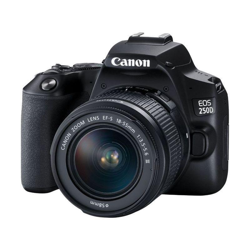 Canon Eos 250D Black Dslr + Ef-S 18-55mm F/3.5-5.6 III Lens, , large image number 5