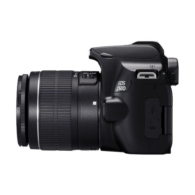 Canon Eos 250D Black Dslr + Ef-S 18-55mm F/3.5-5.6 III Lens, , large image number 6