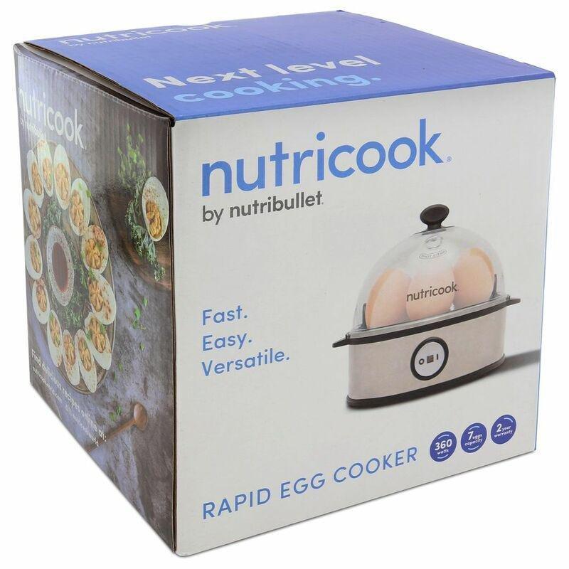 NutriCook Rapid Egg Cooker: 7 Egg Capacity Electric Egg Cooker for Boi –  SRIBIL STORE - UAE