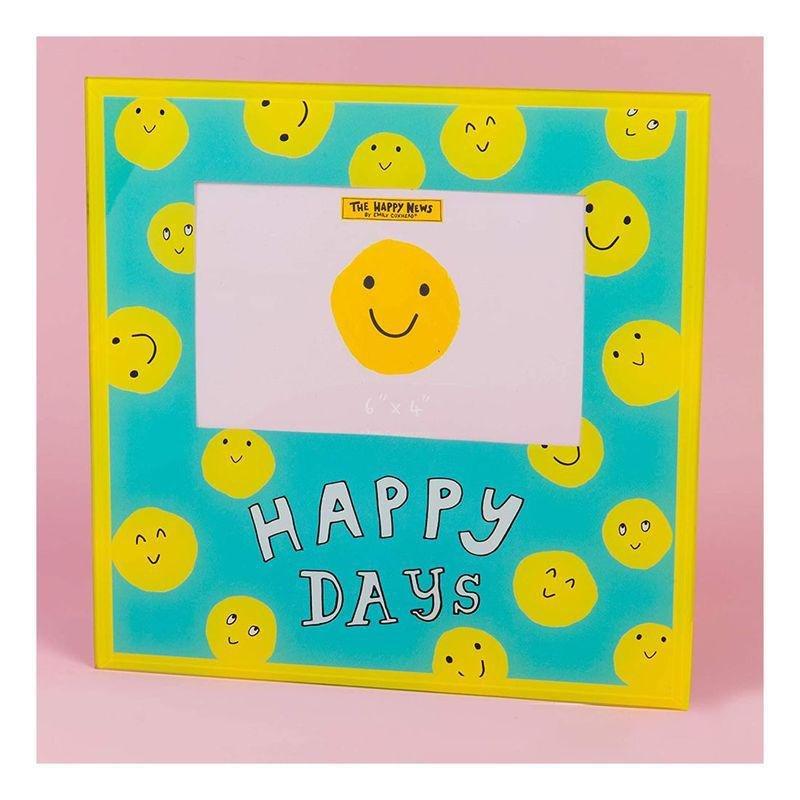 The Happy News Glass Frame Happy Days (6 x 4), , large image number 1