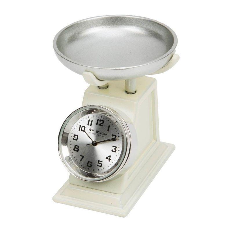 Wm Widdop Miniature Weighing Scales Clock, , large image number 0