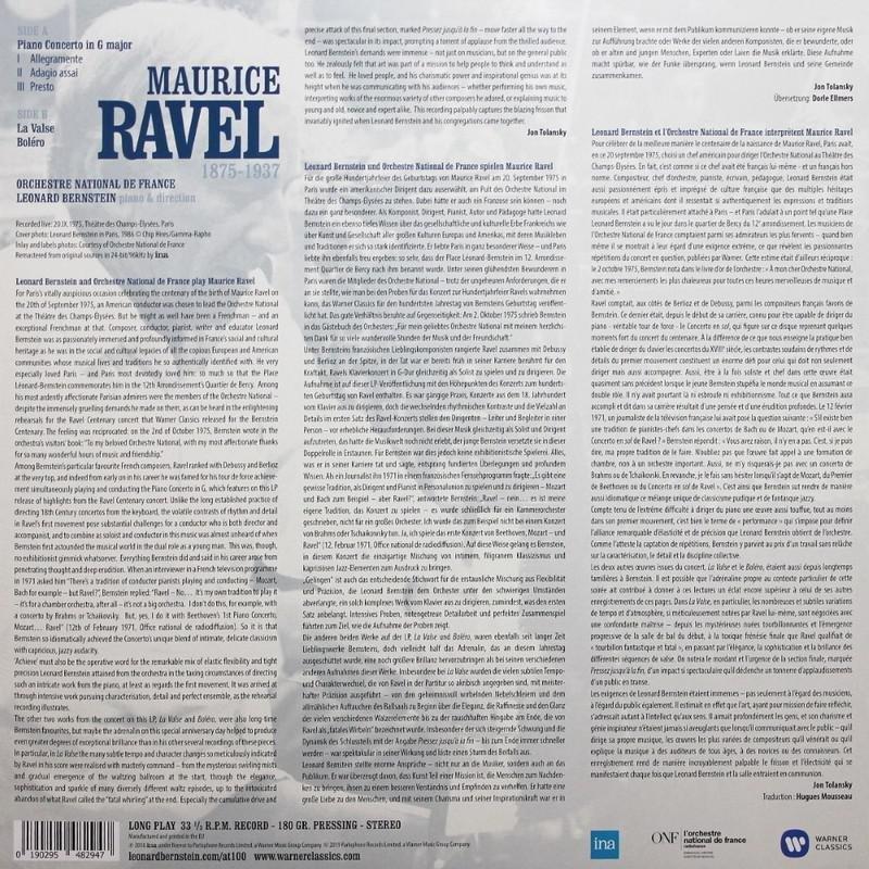Ravel - Concerto In G La Valse | Leonard Bernstein, , large image number 0