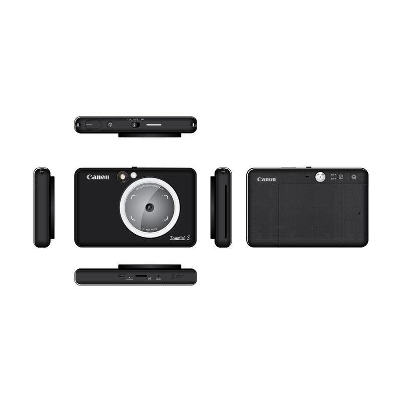 Canon Zoemini S Matte Black Instant Camera with Printer, , large image number 4