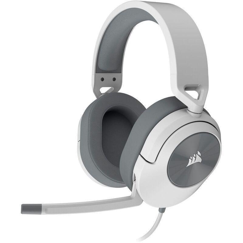 Corsair - HS55 Stereo Wired Over-Ear Gaming Headset With Microphone - White, , large image number 0