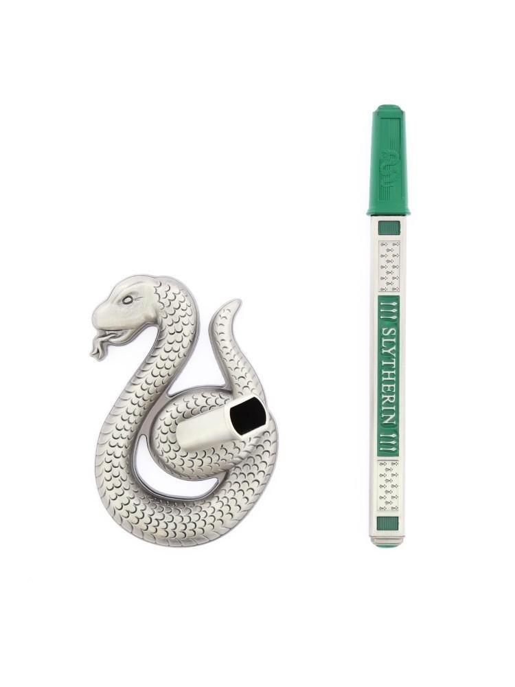Noble Collection Harry Potter Slytherin Pen & Desk Stand, , large image number 0