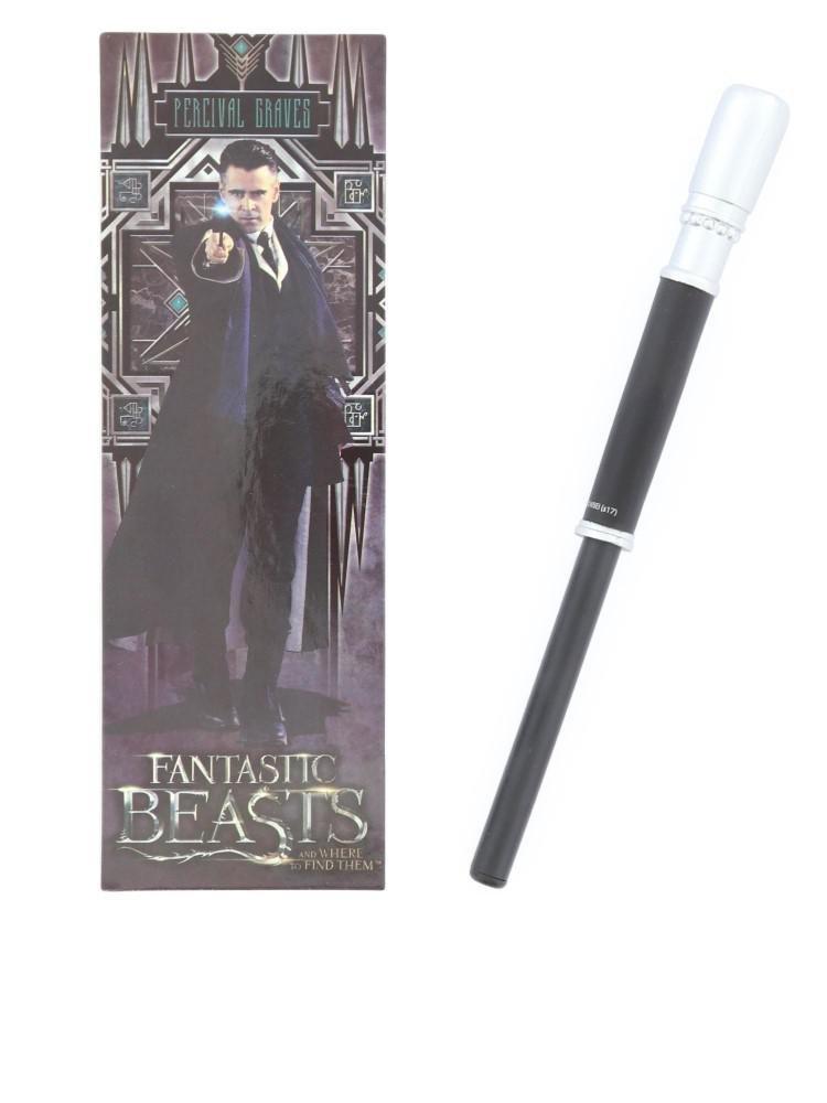 Noble Collection Fantastic Beasts Percival Graves Wand Pen & Bookmark, , large image number 0