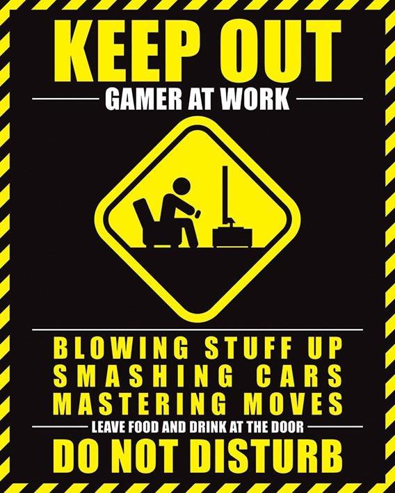 Gamer At Work Mini Poster (40 x 50 cm), , medium