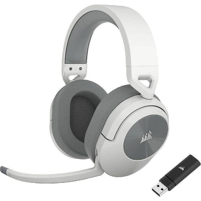 Corsair - HS55 Wireless Surround Sound Over-Ear Gaming Headset With Microphone - White, , large image number 1