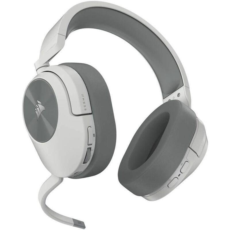 Corsair - HS55 Wireless Surround Sound Over-Ear Gaming Headset With Microphone - White, , large image number 2