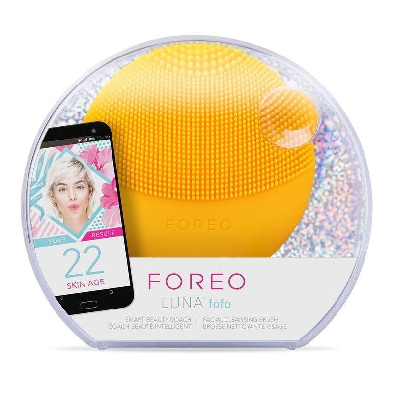 Foreo Luna Fofo Smart Cleansing Massager & Skin Analyzer Sunflower Yellow, , large image number 3