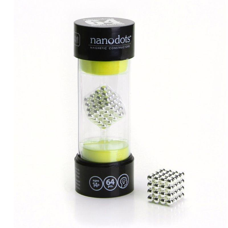 Nanodots 64 Silver Magnetic Dots, , medium