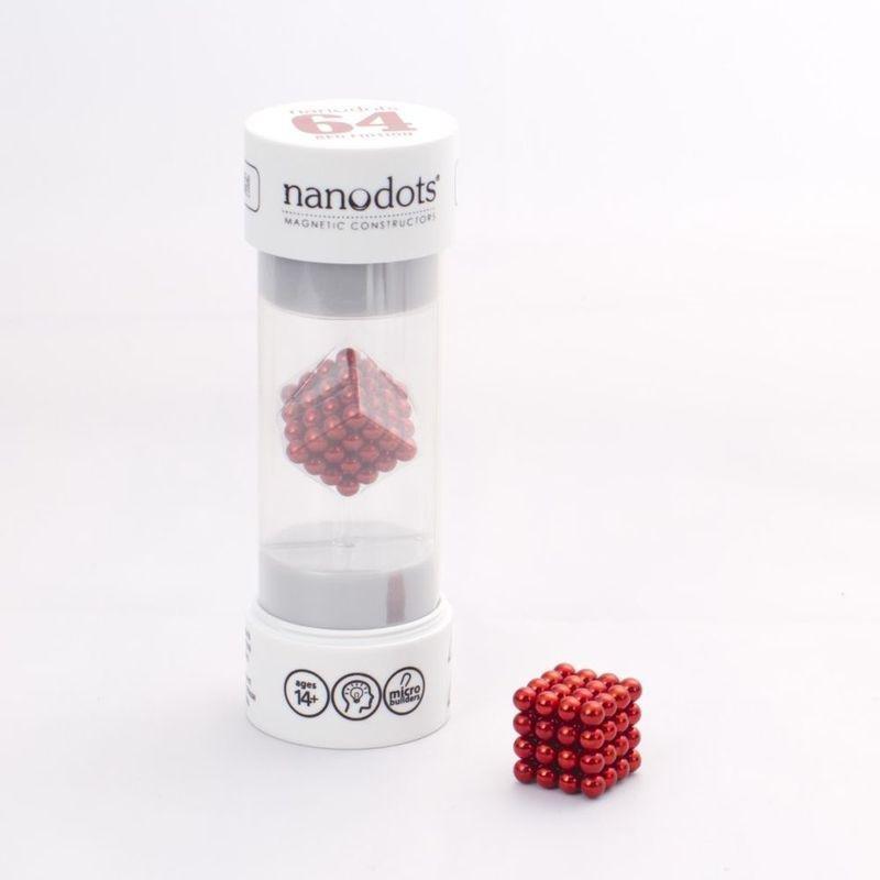 Nanodots 64 Red Magnetic Dots, , medium