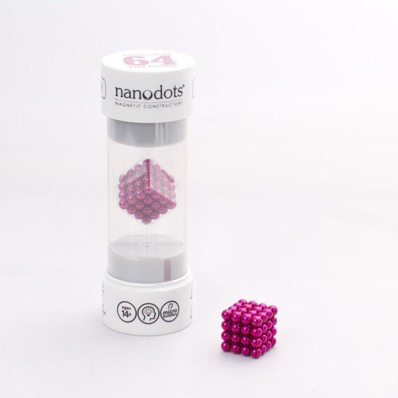 Nanodots 64 Pink Magnetic Dots, , medium