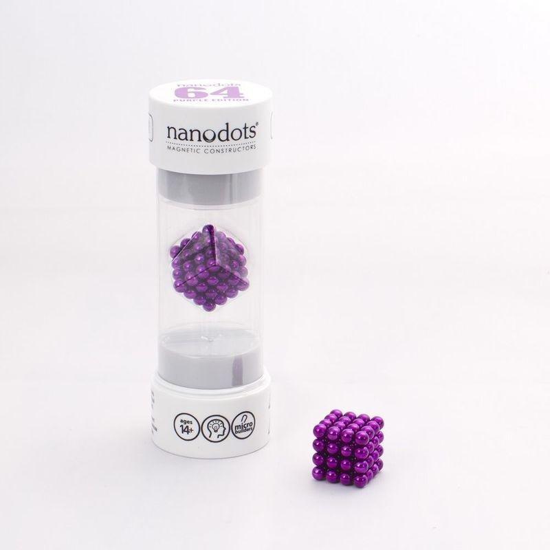Nanodots 64 Purple Magnetic Dots, , medium