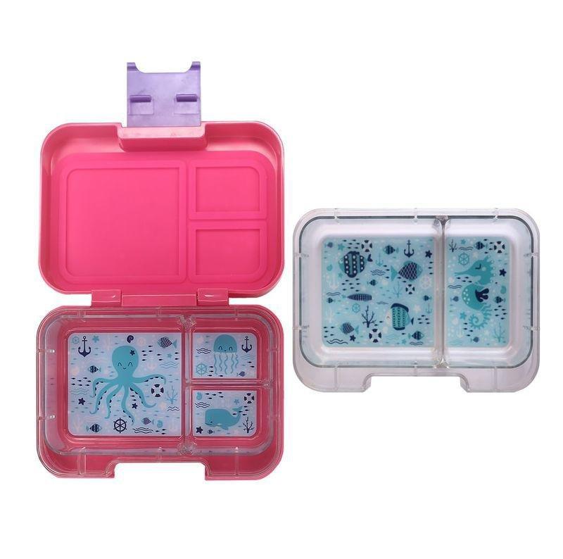 Munchbox Munchi Snack Pink Sunset Pink/Violet Lunchbox, , large image number 0