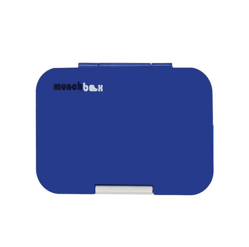 Munchbox Munchi Snack Seaside Blue Blue/White Lunchbox, , large image number 0