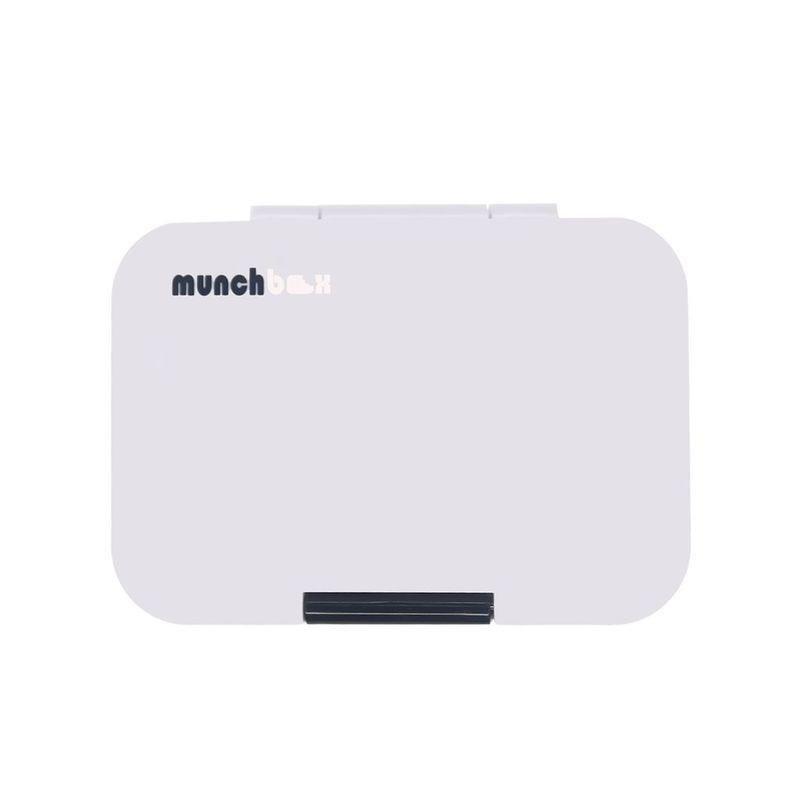 Munchbox Munchi Snack White Pearl White/Black Lunchbox, , large image number 0