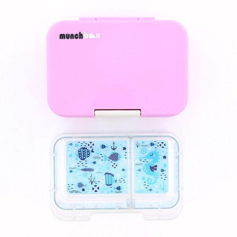 Munchbox Munchi Snack Pink Marshmallow Vanilla Latch Pink/White Lunchbox, , large image number 0