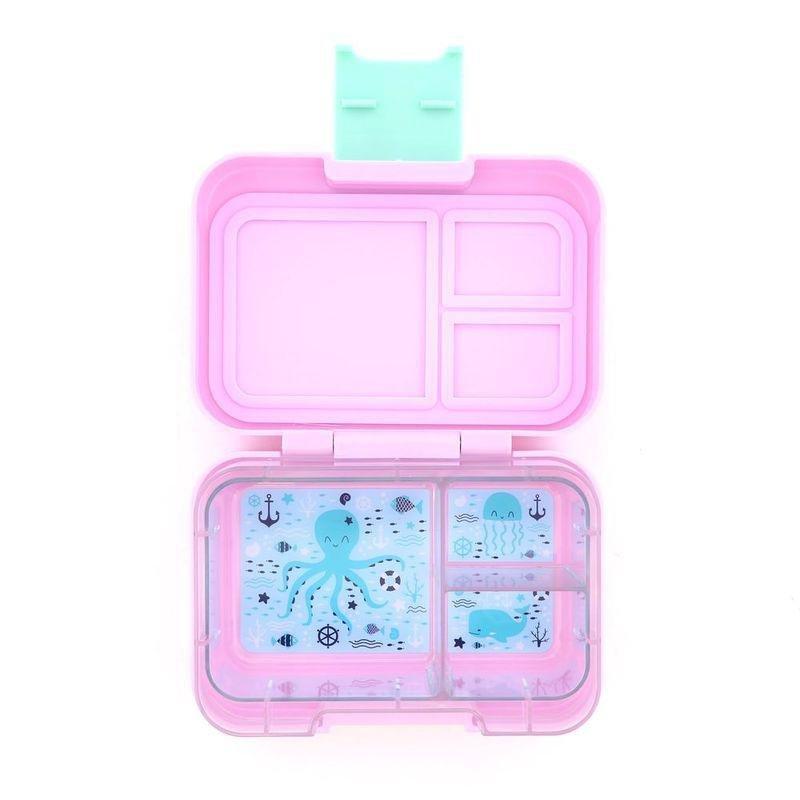 Munchbox Munchi Snack Pink Marshmallow Mint Latch Pink/Mint Lunchbox, , large image number 0