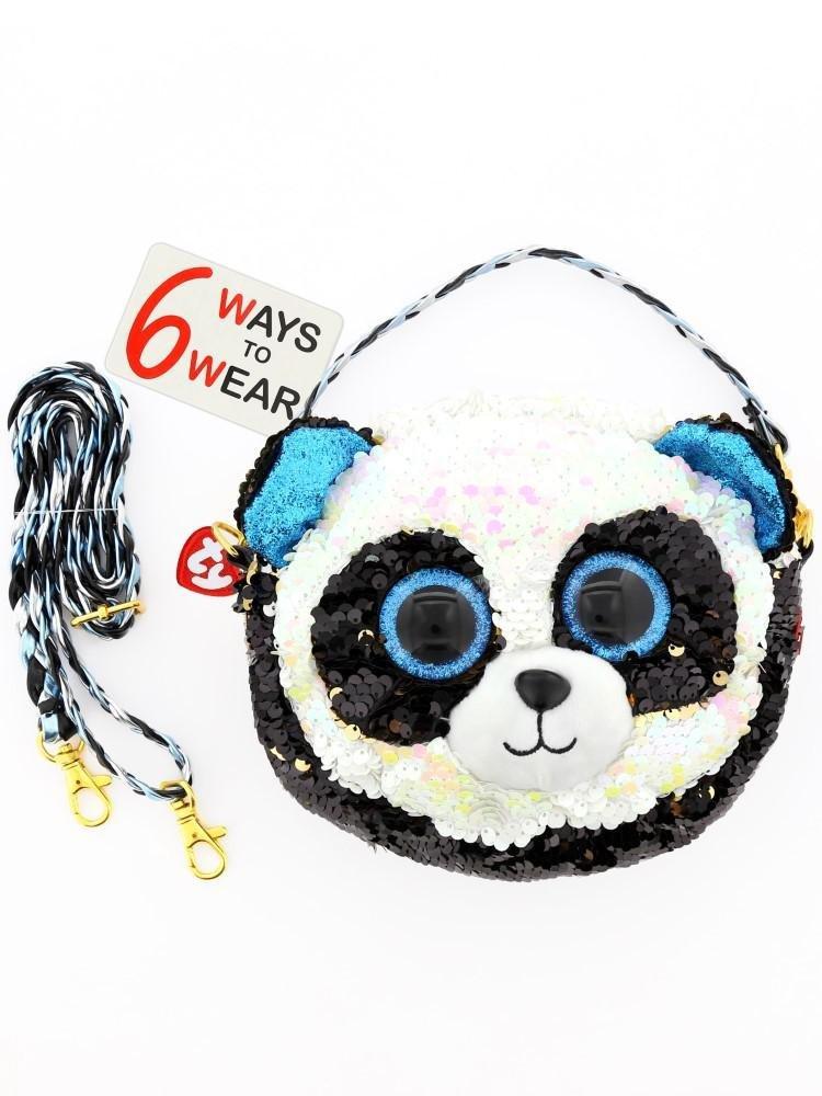 Ty Fashion Sequin Panda Bamboo Shoulder Bag, , large image number 0