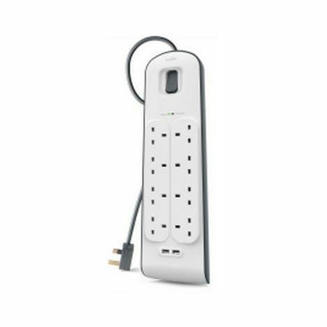 Belkin Surgeprotector 8 Outlet 2 USB 2, , large image number 0