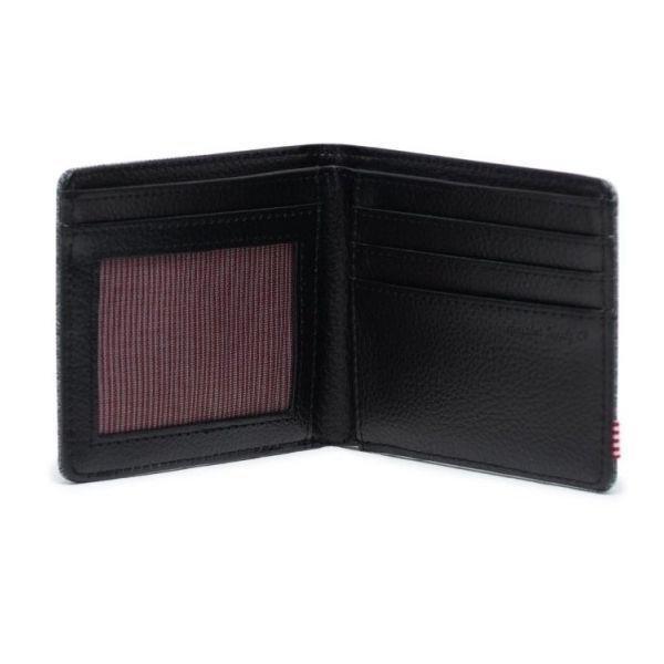 Herschel Hank RFID Wallet Raven Crosshatch, , large image number 1