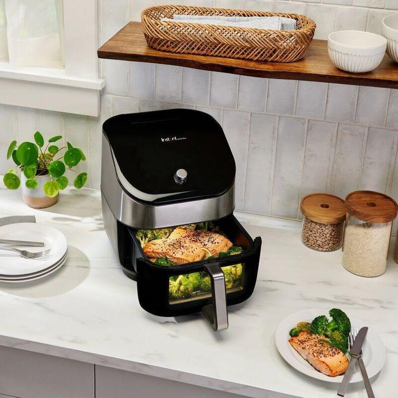 Instant Vortex Plus Clear Cook Stainless Steel Air Fryer (6-quart), , large image number 1