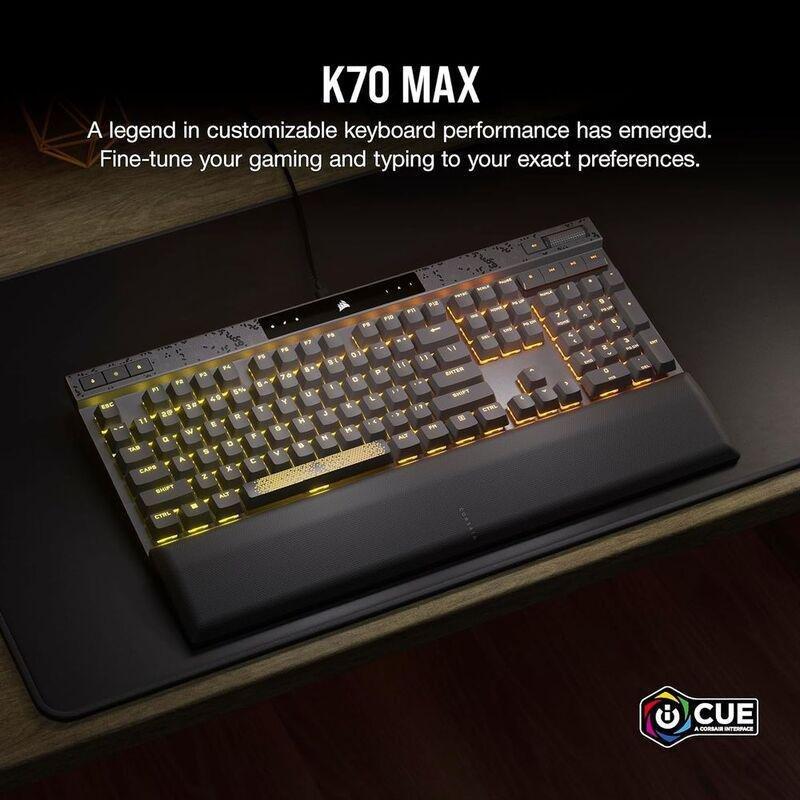 Corsair K70 Max RGB Magnetic-Mechanical Wired Gaming Keyboard With Backlit RGB, , large image number 1