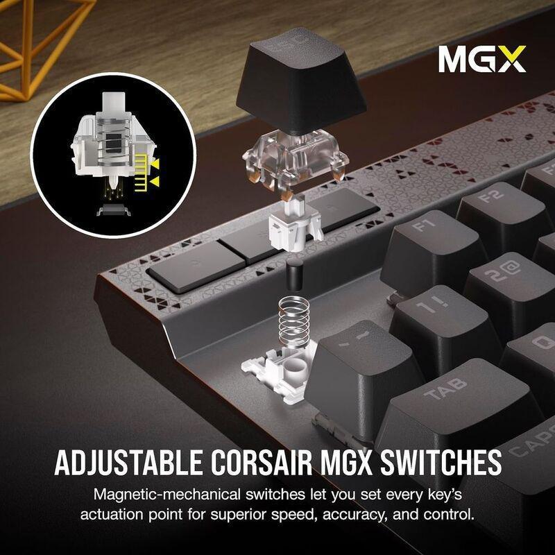 Corsair K70 Max RGB Magnetic-Mechanical Wired Gaming Keyboard With Backlit RGB, , large image number 2
