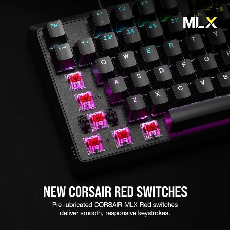 Corsair K70 RGB Core Full-Sized Mechanical Wired Gaming Keyboard MX - Black, , large image number 3