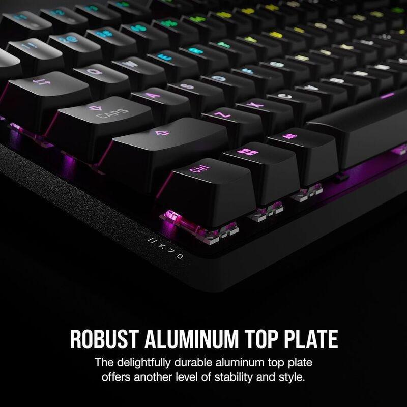 Corsair K70 RGB Core Full-Sized Mechanical Wired Gaming Keyboard MX - Black, , large image number 4