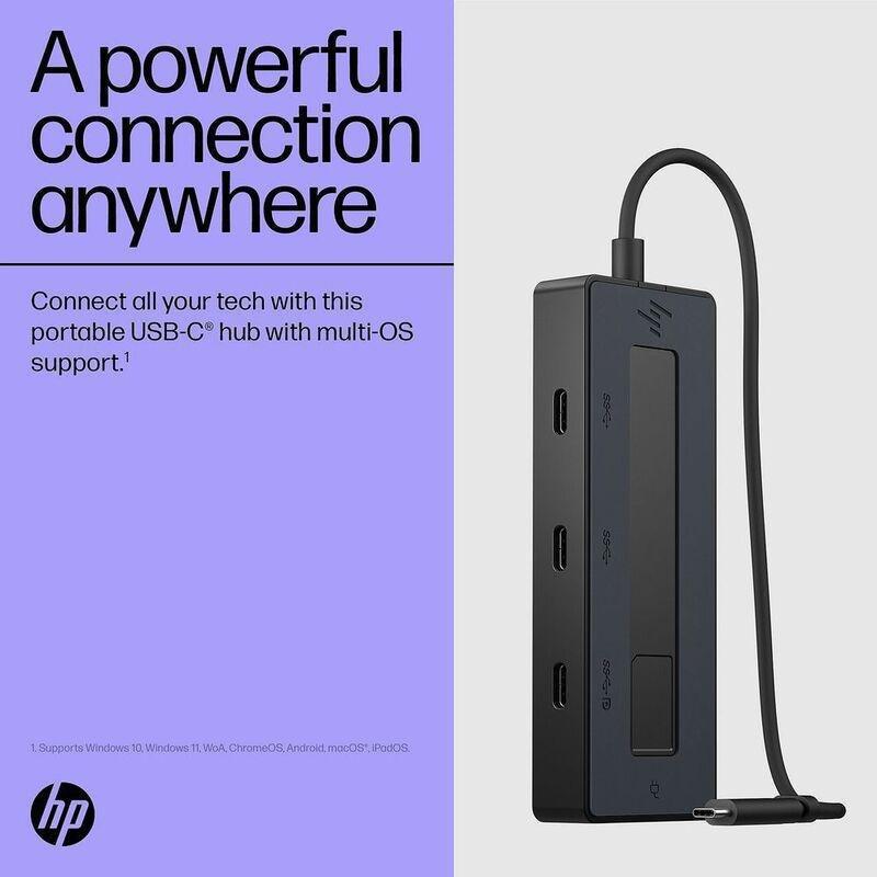 HP 4K USB Type-C Multiport Hub - Black, , large image number 2