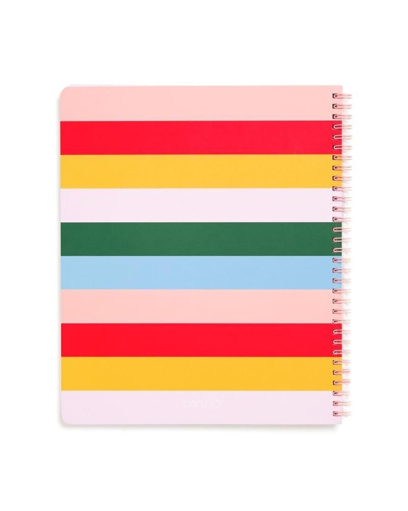 ban.do Rough Draft Large Notebook Work Hard Have Fun Benice, , large image number 1