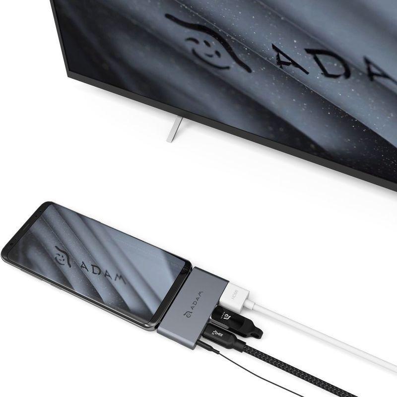 Adam Elements Casa Hub I4 USB-C 4-In-1 Hub for iPad Pro Grey, , large image number 0