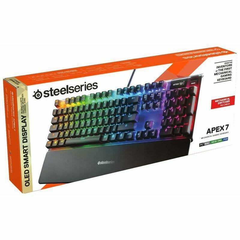 SteelSeries Apex 7 Mechanical Gaming Keyboard - Red Switch (US English), , large image number 2