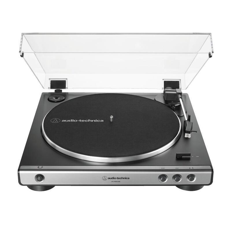 Audio Technica AT-LP60XUSB Belt-Drive Turntable with Built-in Preamp - Grey, , medium