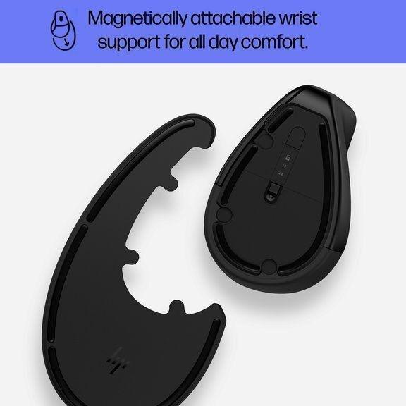 HP 920 Ergonomic Vertical Wireless Mouse - Black, , large image number 8