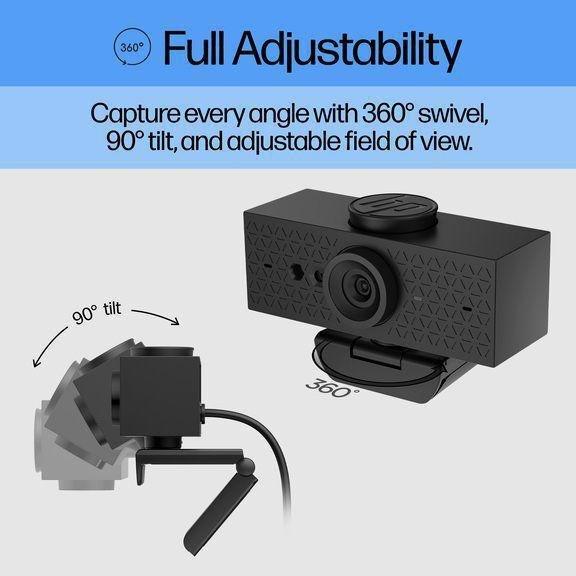 HP 620 FHD USB-A Webcam - Black, , large image number 6