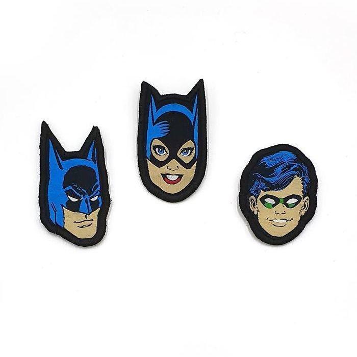 Fabric Flavours Gotham Heroes Trio Mini Badges (Pack of 3), , large image number 0