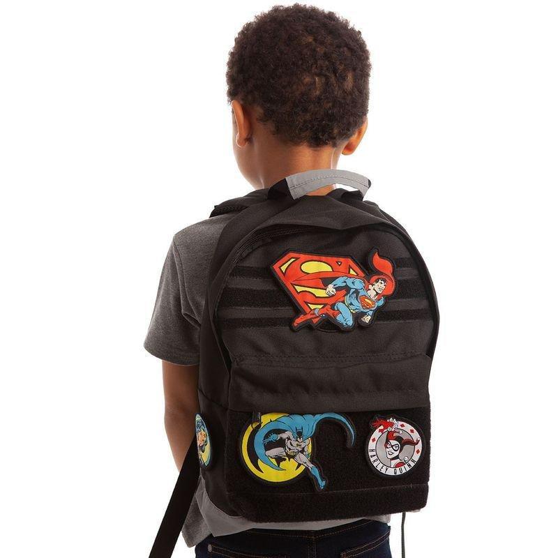 Fabric Flavours DC Comics Badgeables Unisex Black Backpack, , large image number 1
