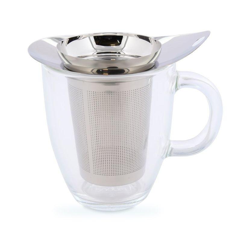 Bodum Yo Yo Glass Tea Mug with Stainless Steel Infuser, , large image number 0