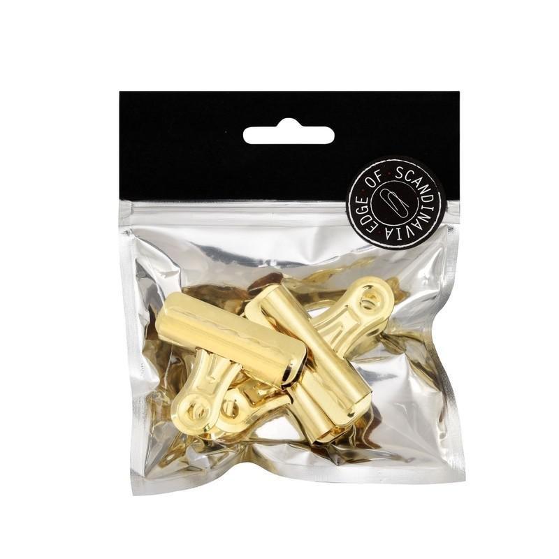 BNT 57mm Edge Bulldog Binder Clip Gold (3 Pack), , large image number 0