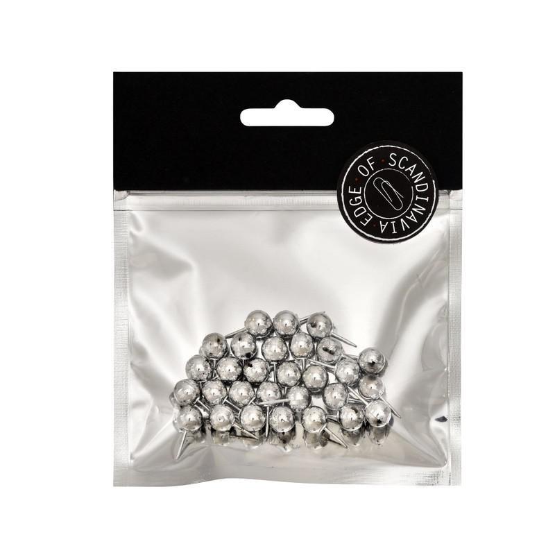 BNT 20mm Edge Pins Silver (30 Pack), , large image number 0