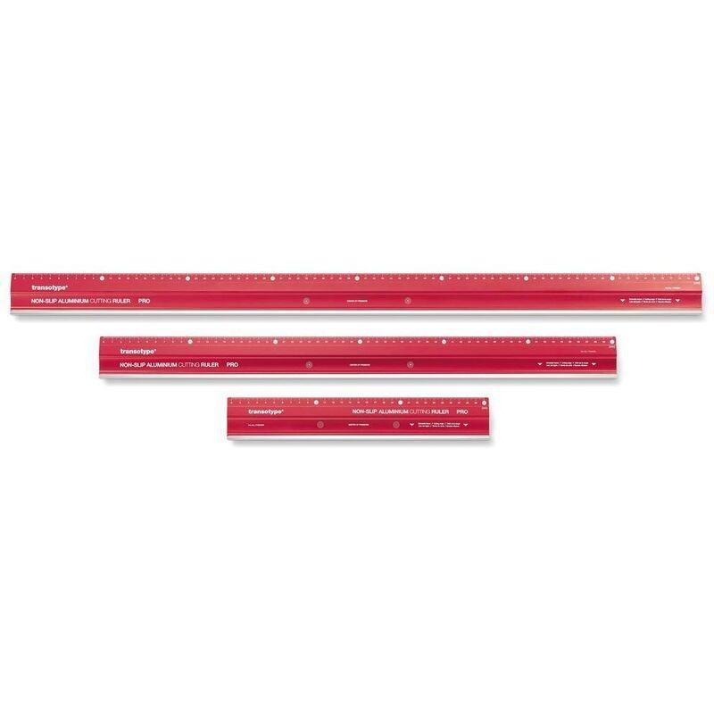 TRANSOTYPE - Transotype Aluminum Cutting Ruler Pro - 30cm