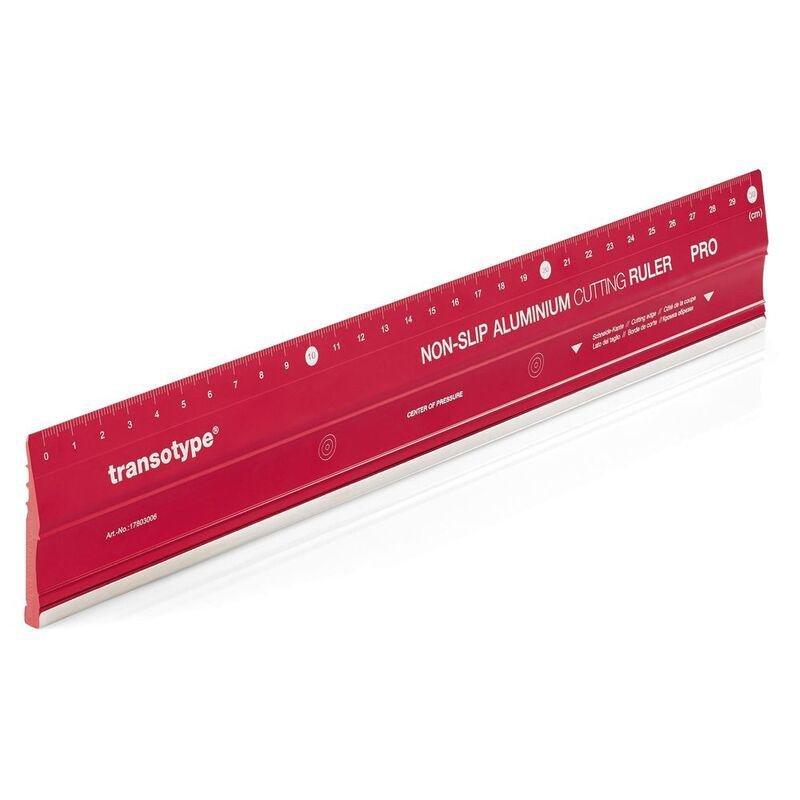 TRANSOTYPE - Transotype Aluminum Cutting Ruler Pro - 30cm