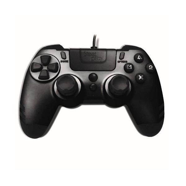 Steelplay Metaltech Wired Controller Black for PS4, , large image number 0