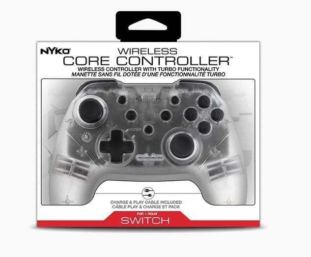 NYKO - Nyko Wireless Core Controller Clear for Nintendo Switch